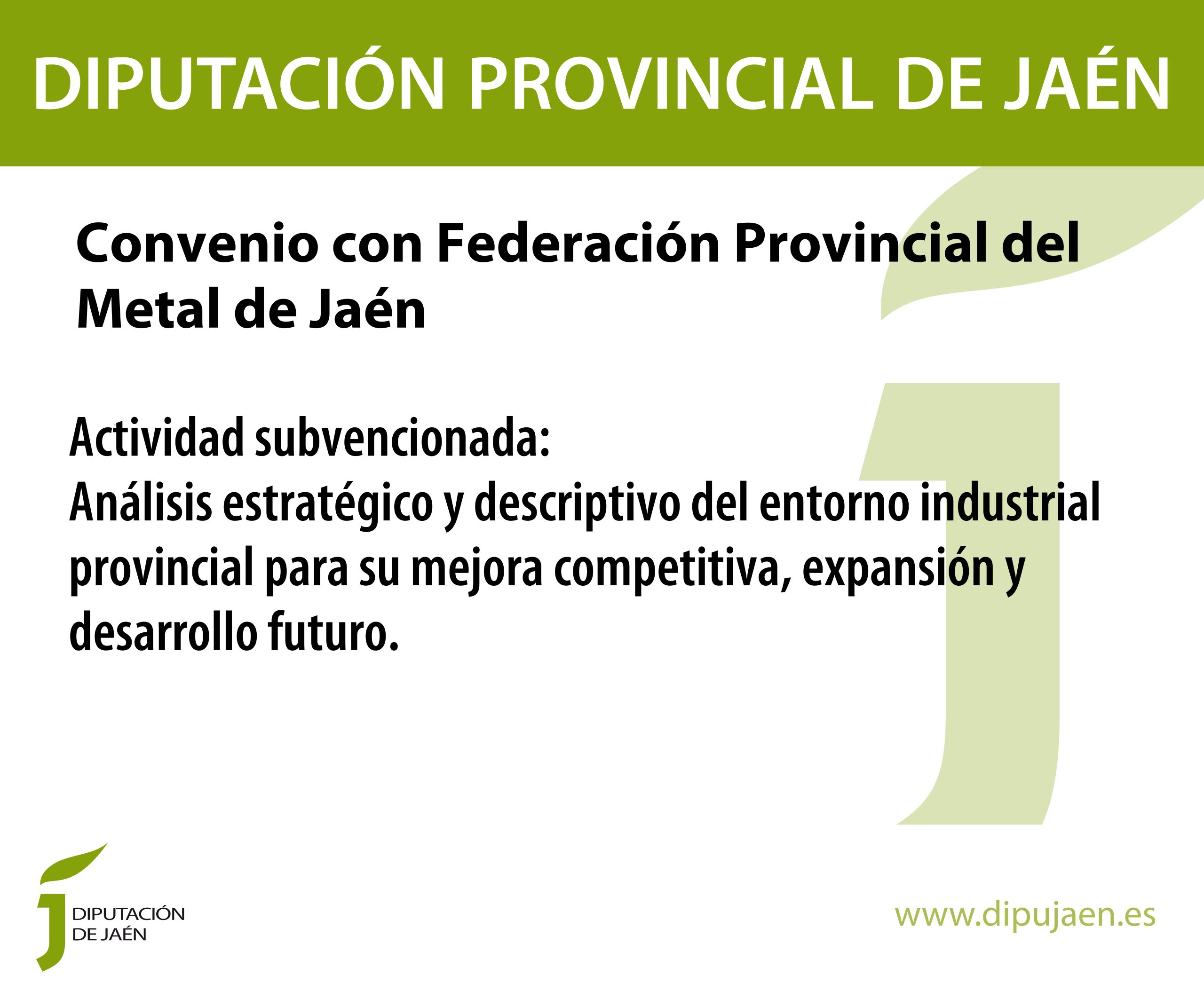 FDM JAÉN firma un convenio de colaboración con la Diputación Provincial de Jaén